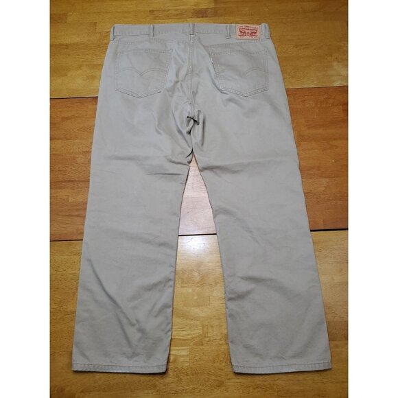 Levi’s 559 Jeans Men's 40x30 Beige Relaxed Straight Fit Denim Casual Pants - Picture 12 of 13